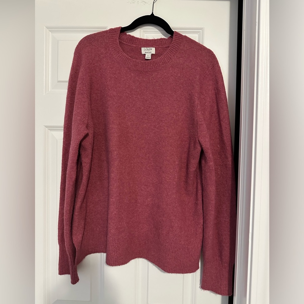 J. Crew Women's Pink Crew Neck Sweater